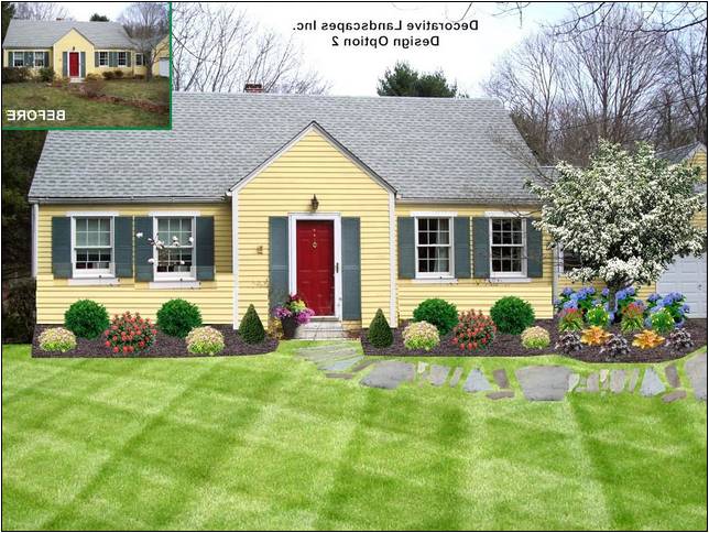 Landscape Design Cape Cod Style House Home Improvement